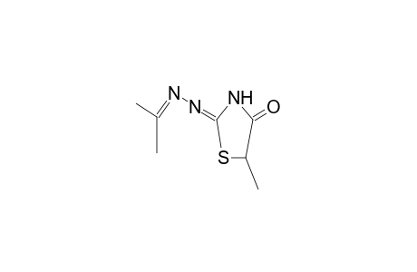 N'-isopropylidene-N'-(4-oxo-5-methylthiazolidin-2-ylidene)hydrazine
