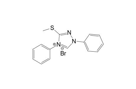 3-(Methylthio)-1,4-diphenyl-1H-1,2,4-triazolium bromide