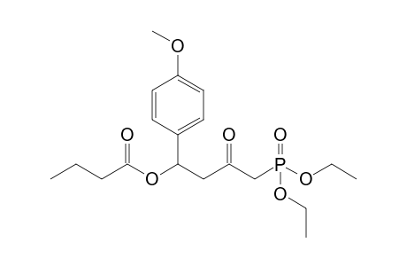 Diethyl 4-butyryloxy-2-oxo-4-(4-methoxyphenyl)butylphosphonate