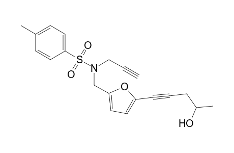 N-[5-(4-Hydroxypent-1-ynyl)furan-2-ylmethyl]-4-methyl-N-prop-2-ynylbenzenesulfonamide