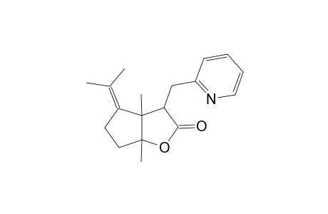 4-Isopropylidene-3a,6a-dimethyl-3-pyridin-2-ylmethyl-hexahydro-cyclopenta[b]furan-2-one