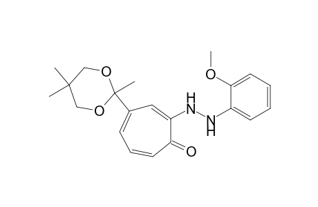 4-(2,5,5-Trimethyl-1,3-dioxan-2-yl)-2-[2-(2-methoxyphenyl)-hydrazino]tropone