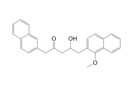 4-Hydroxy-5-(1-methoxy-2-naphthalenyl)-1-(2-naphthalenyl)-2-pentanone