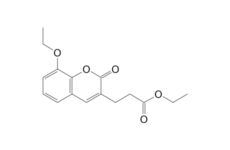 3-(8-ethoxy-2-keto-chromen-3-yl)propionic acid ethyl ester
