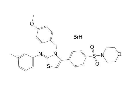 N-((2Z)-3-(4-methoxybenzyl)-4-[4-(4-morpholinylsulfonyl)phenyl]-1,3-thiazol-2(3H)-ylidene)-3-methylaniline hydrobromide