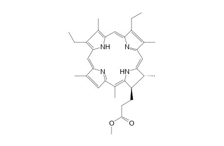 21H,23H-Porphine-2-propanoic acid, 8,13-diethyl-2,3-dihydro-3,7,12,17,20-pentamethyl-, methyl ester, trans-
