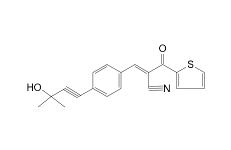 Acrylonitrile, 3-[4-(3-hydroxy-3-methylbut-1-ynyl)phenyl]-2-(thiophene-2-carbonyl)-