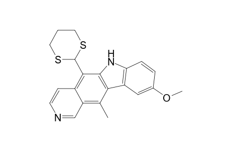 5-(1,3-dithian-2-yl)-9-methoxy-11-methyl-6H-pyrido[4,3-b]carbazole