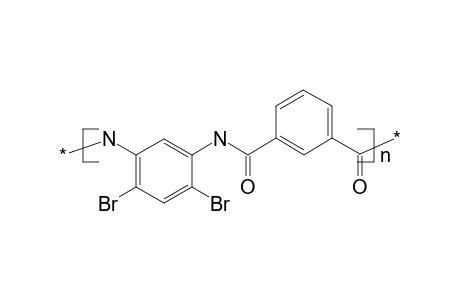 Polyamide on the basis of 4,6-dibromo-1,3-phenylenediamine and isophthalic acid