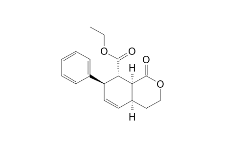 Ethyl (4aS*,7R*,8S*,8aS*)-7-phenyl-1-oxo-3,4,4a,7,8,8a-hexahydro-1H-isochromene-8-carboxylate