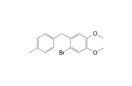 1-Bromanyl-4,5-dimethoxy-2-[(4-methylphenyl)methyl]benzene