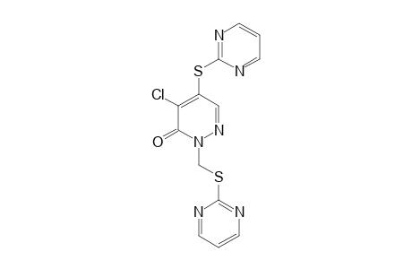 5-CHLORO-1-(PYRIMIDIN-2-YLSULFANYLMETHYL)-4-(PYRIMIDIN-2-YLSULFANYL)-PYRIDIN-6-ONE