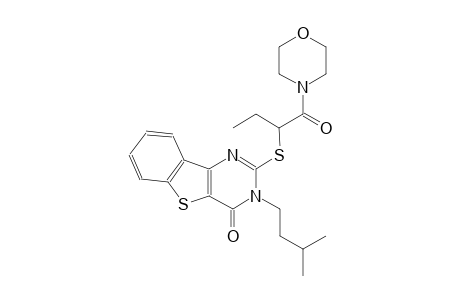 3-isopentyl-2-{[1-(4-morpholinylcarbonyl)propyl]sulfanyl}[1]benzothieno[3,2-d]pyrimidin-4(3H)-one