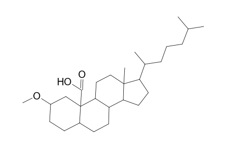 5.alpha.-Cholestan-19-oic acid, 2.beta.-methoxy-
