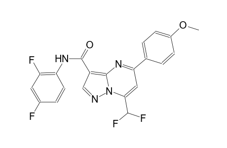 7-(difluoromethyl)-N-(2,4-difluorophenyl)-5-(4-methoxyphenyl)pyrazolo[1,5-a]pyrimidine-3-carboxamide