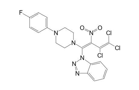 1-(1H-Benzotriazol-1-yl)-3,4,4-trichloro-1-(4-(4-fluorophenyl)piperazin-1-yl]-2-nitrobuta-1,3-diene