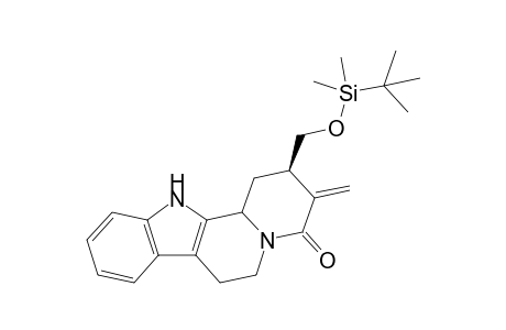 17,18-Dinorcorynan-21-one, 19,20-didehydro-16-[[(1,1-dimethylethyl)dimethylsilyl]oxy]-, (3.beta.)-(.+-.)-