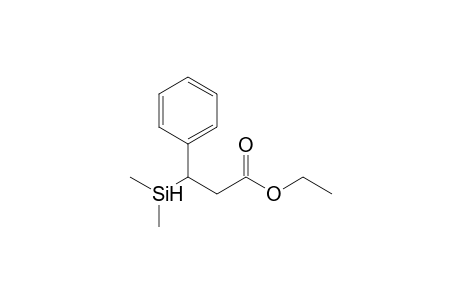 (3RS)-Ethyl 3-dimethyl(hydro)silyl-3-phenylpropionate