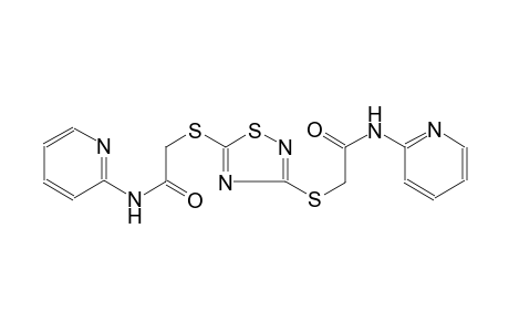 acetamide, 2-[[3-[[2-oxo-2-(2-pyridinylamino)ethyl]thio]-1,2,4-thiadiazol-5-yl]thio]-N-(2-pyridinyl)-