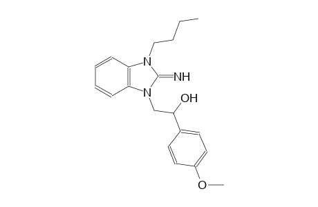 2-(3-butyl-2-imino-2,3-dihydro-1H-benzimidazol-1-yl)-1-(4-methoxyphenyl)ethanol