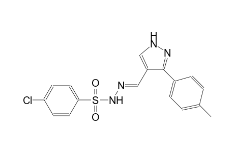 4-chloro-N'-{(E)-[3-(4-methylphenyl)-1H-pyrazol-4-yl]methylidene}benzenesulfonohydrazide