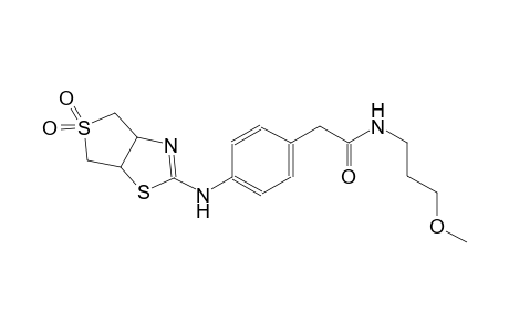 benzeneacetamide, 4-[(3a,4,6,6a-tetrahydro-5,5-dioxidothieno[3,4-d]thiazol-2-yl)amino]-N-(3-methoxypropyl)-