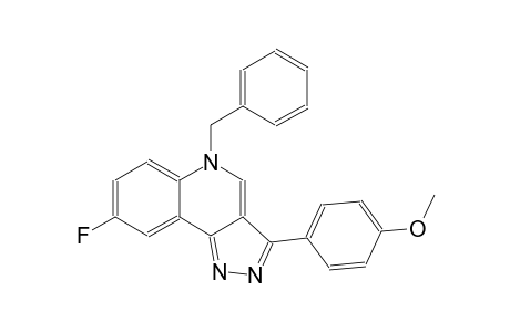 5H-pyrazolo[4,3-c]quinoline, 8-fluoro-3-(4-methoxyphenyl)-5-(phenylmethyl)-
