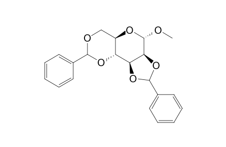 Methyl 2,3 : 4,6-bis[ O-benzylidene]-.alpha.-D-mannopiranoside
