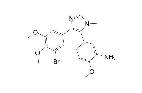 1-Methyl-5-(3''-amino-4''-methoxyphenyl)-4-(3'-bromo-4',5'-dimethoxyphenyl)-imidazole