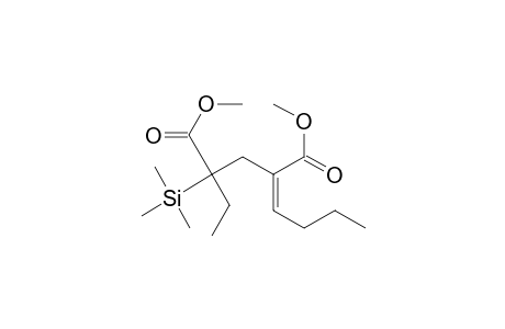Z-Dimethyl 2-Ethyl-4-butylidene-2-(trimethylsilyl)pentane-dioate