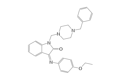 (3Z)-1-[(4-benzyl-1-piperazinyl)methyl]-3-[(4-ethoxyphenyl)imino]-1,3-dihydro-2H-indol-2-one