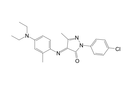 3H-pyrazol-3-one, 2-(4-chlorophenyl)-4-[[4-(diethylamino)-2-methylphenyl]imino]-2,4-dihydro-5-methyl-
