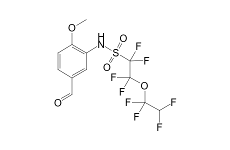 1,1,2,2-Tetrafluoro-2-(1,1,2,2-tetrafluoro-ethoxy)-ethanesulfonicacid(5-formyl-2-methoxy-phenyl)-amide