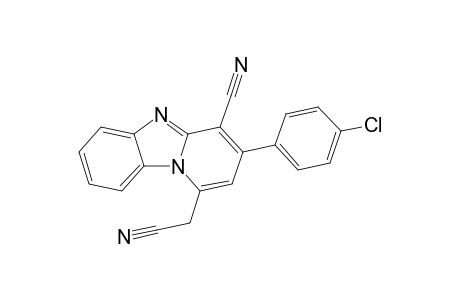 3-(4-Chlorophenyl)-1-(cyanomethyl)pyrido[1,2-a]benzimidazole-4-carbonitrile