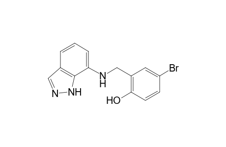 4-Bromo-2-[(1H-indazol-7-ylamino)methyl]phenol