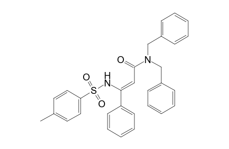 (Z)-3-[(4-methylphenyl)sulfonylamino]-3-phenyl-N,N-bis(phenylmethyl)-2-propenamide