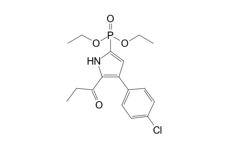 1-[3-(4-chlorophenyl)-5-diethoxyphosphoryl-1H-pyrrol-2-yl]-1-propanone