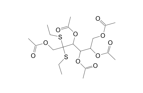 D-Fructose, diethyl mercaptal, pentaacetate