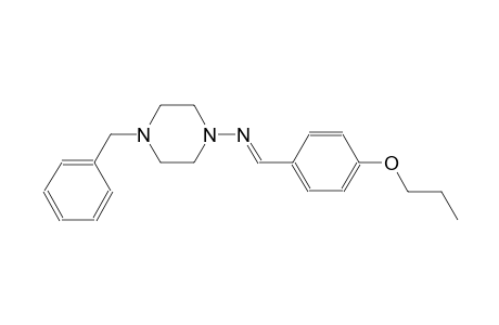 4-benzyl-N-[(E)-(4-propoxyphenyl)methylidene]-1-piperazinamine