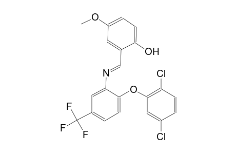 2-((E)-{[2-(2,5-dichlorophenoxy)-5-(trifluoromethyl)phenyl]imino}methyl)-4-methoxyphenol