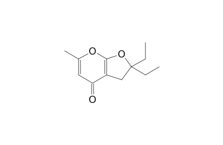 2,2-Diethyl-6-methyl-2,3-dihydro-4H-furo[2,3-b]pyran-4-one