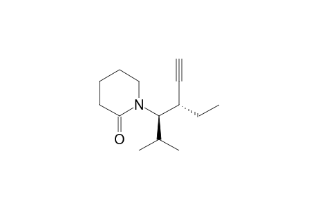 1-((3R*,4S*)-4-Ethyl-2-methylhex-5-yn-3-yl)piperidin-2-one