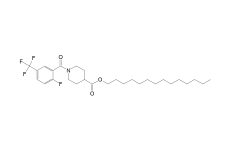 Isonipecotic acid, N-(2-fluoro-5-trifluoromethylbenzoyl)-, tetradecyl ester