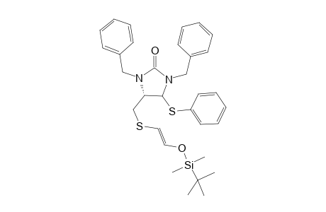 (4S)-1,3-dibenzyl-4-[[(E)-2-[tert-butyl(dimethyl)silyl]oxyethenyl]sulfanylmethyl]-5-phenylsulfanylimidazolidin-2-one
