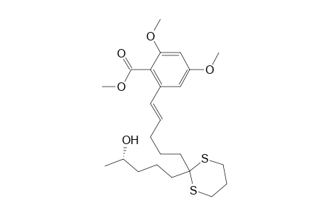 (+)-Methyl (1'E,10'S)-2,4-Dimethoxy-6-[10'-Hydroxy-6'-,6'-(trimethylenedithio)-1'-undecenyl]benzoate