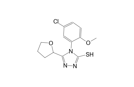 4H-1,2,4-triazole-3-thiol, 4-(5-chloro-2-methoxyphenyl)-5-(tetrahydro-2-furanyl)-