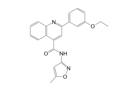 2-(3-ethoxyphenyl)-N-(5-methyl-3-isoxazolyl)-4-quinolinecarboxamide