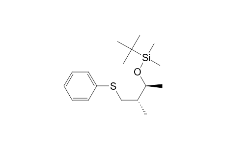 (1S,2S)-tert-Butyl [1,2-dimethyl-3-(phenylsulfanyl)propoxy]dimethylsilane
