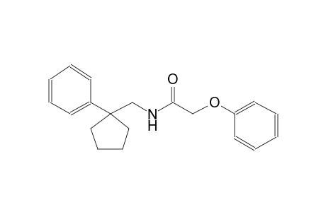 2-phenoxy-N-[(1-phenylcyclopentyl)methyl]acetamide