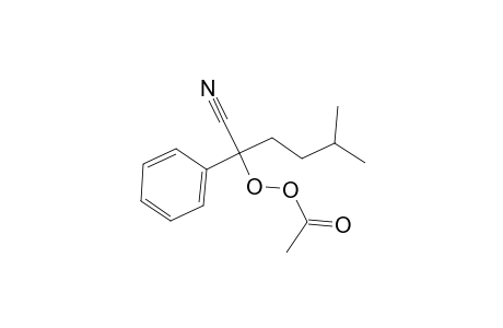 Ethaneperoxoic acid, 1-cyano-4-methyl-1-phenylpentyl ester